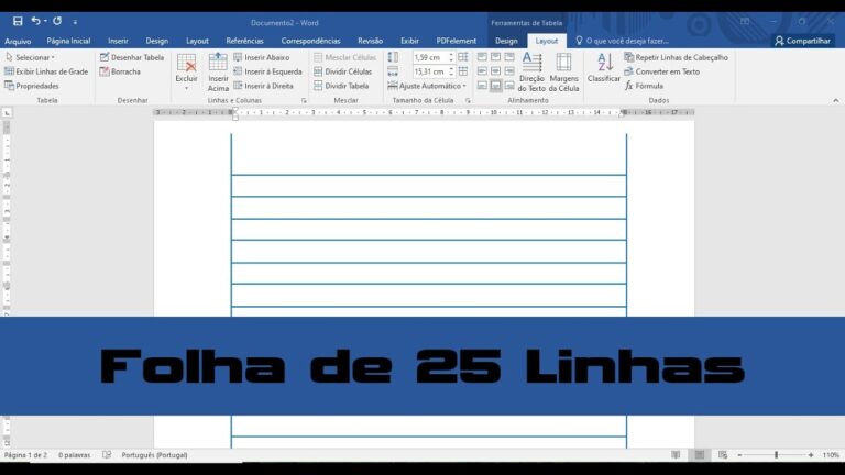Modelo de folha com 25 linhas: Guia completo e pr&aacute;tico