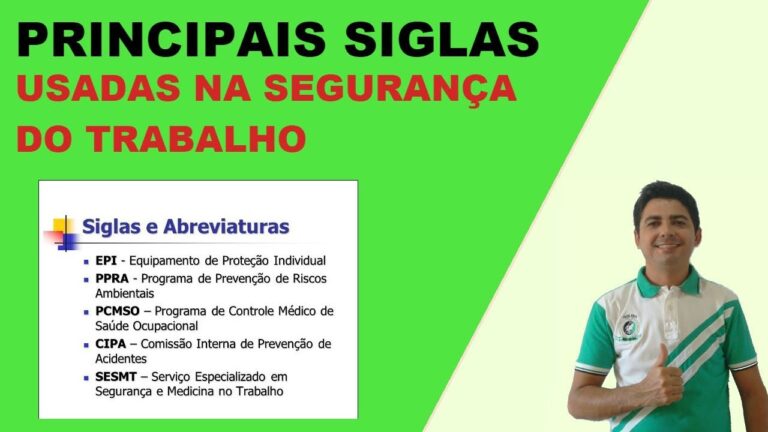 Guia Completo das Siglas de Seguran&ccedil;a do Trabalho